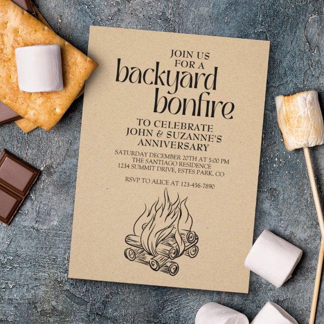Backyard Bonfire Invitation (Creator Uploaded)