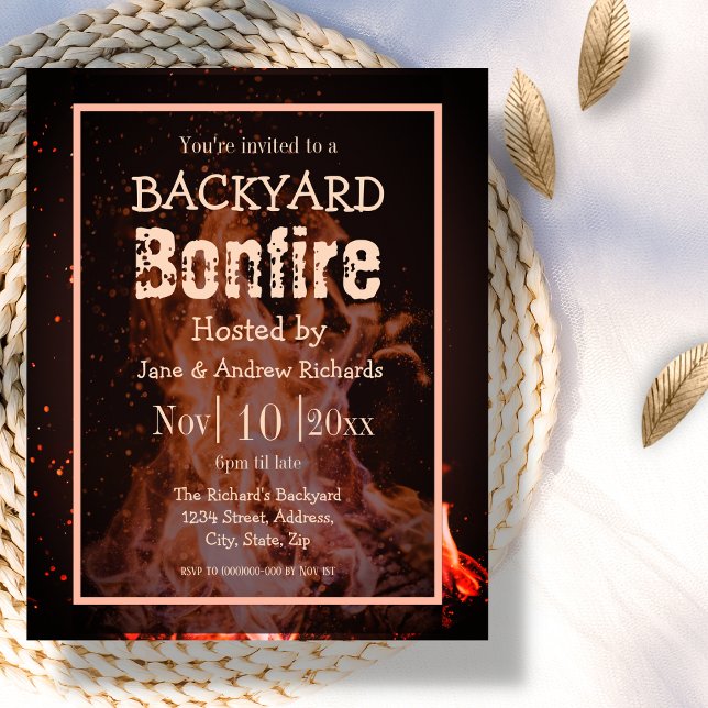 Backyard Bonfire Invitation Flyer (Creator Uploaded)