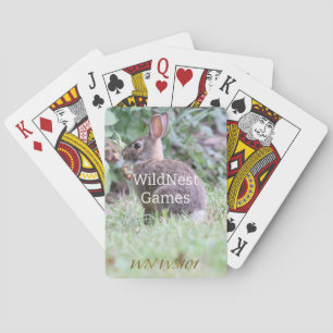 Backyard Bunny Customizable Playing Cards