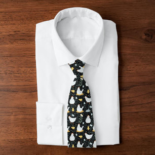 Backyard Chicken Dad Quirky Farmer Homesteader Neck Tie
