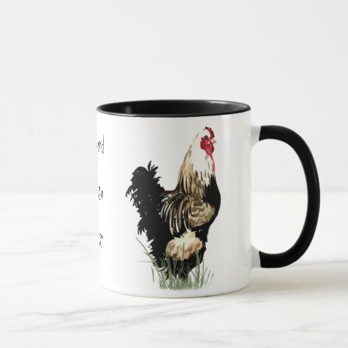 Backyard Chicken Farmer with Rooster Design Mug