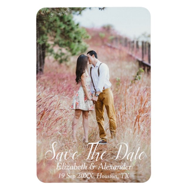Backyard Country Save The Date Magnet (Vertical)