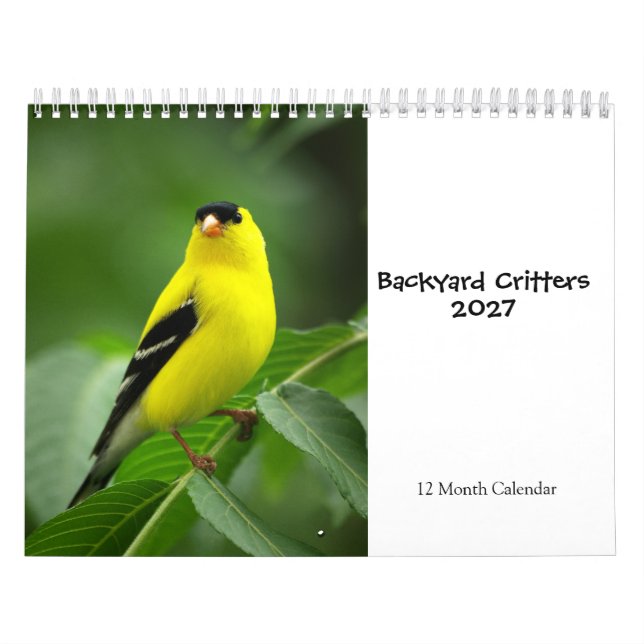 Backyard Critters 2027 Calendar (Cover)