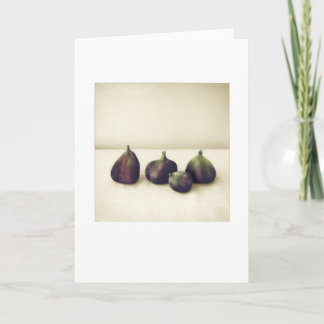 Backyard Figs II Still-life Blank Greeting Card