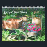 Backyard Flower Gardens Calendar<br><div class="desc">A collection of backyard flower garden arrangements and decorations. Photography and photo paintings by Susan. Click on Customize to add text and change calendar year dates. These images are available on many products in my store. Links to all of my stores are located on my Profile page. Thanks for stopping...</div>