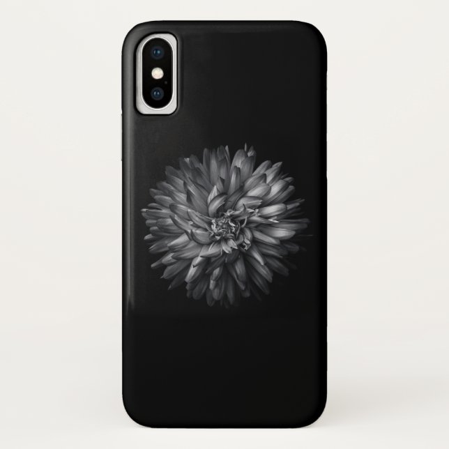 Backyard Flowers In Black And White 20 Case-Mate iPhone Case (Back)