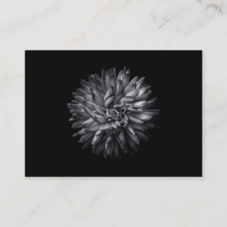Backyard Flowers In Black And White 20 Place Card