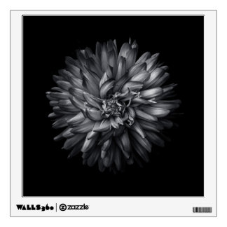 Backyard Flowers In Black And White 20 Wall Decal