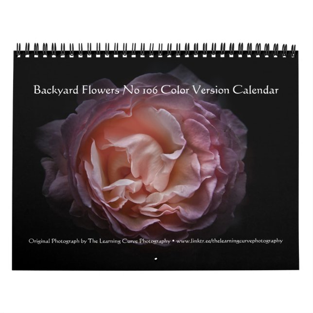Backyard Flowers No 106 Color Version Calendar (Cover)