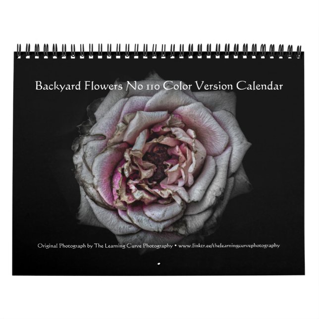 Backyard Flowers No 110 Color Version Calendar (Cover)