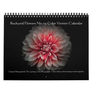 Backyard Flowers No 125 Color Version Calendar