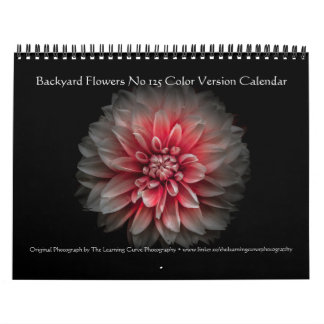 Backyard Flowers No 125 Color Version Calendar