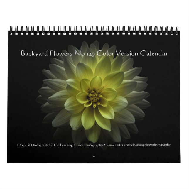Backyard Flowers No 129 Color Version Calendar (Cover)