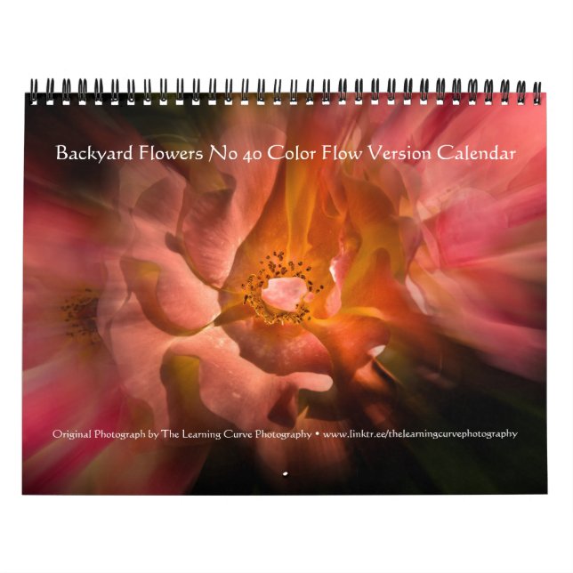 Backyard Flowers No 40 Color Flow Version Calendar (Cover)