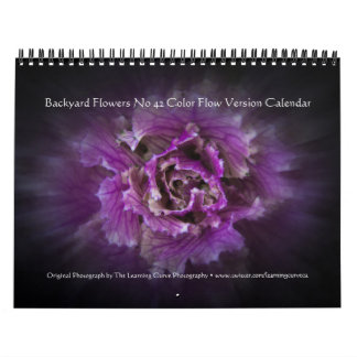 Backyard Flowers No 42 Color Flow Version Calendar