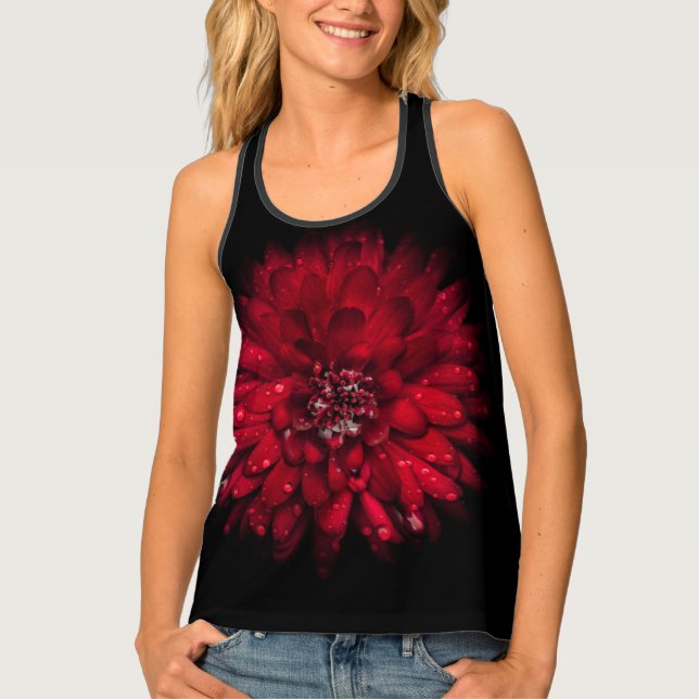 Backyard Flowers No 45 Color Version Tank Top (Front)