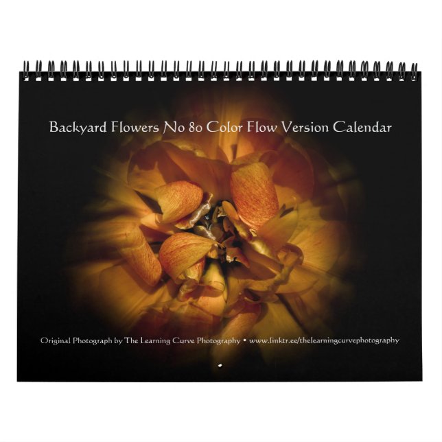 Backyard Flowers No 80 Color Flow Version Calendar (Cover)