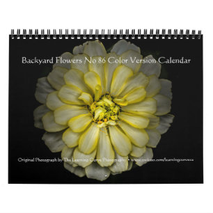 Backyard Flowers No 86 Color Version Calendar