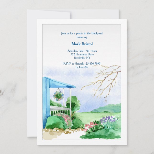 Backyard Garden Invitation (Front)
