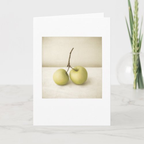 Backyard Golden Apples Still_Life Blank Greeting Card