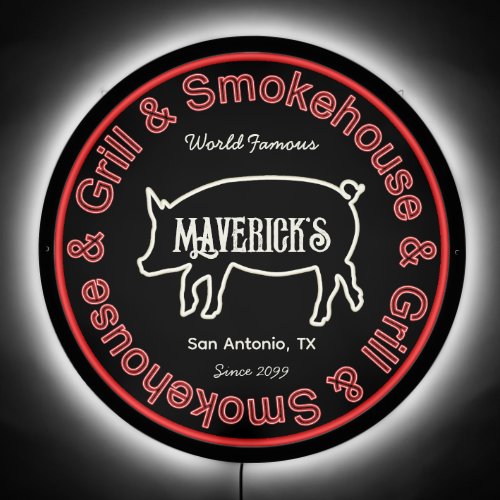 Backyard Grill Master Grilling BBQ LED Sign
