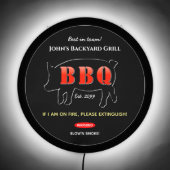 Backyard Grill Master Grilling BBQ LED Sign (Front)