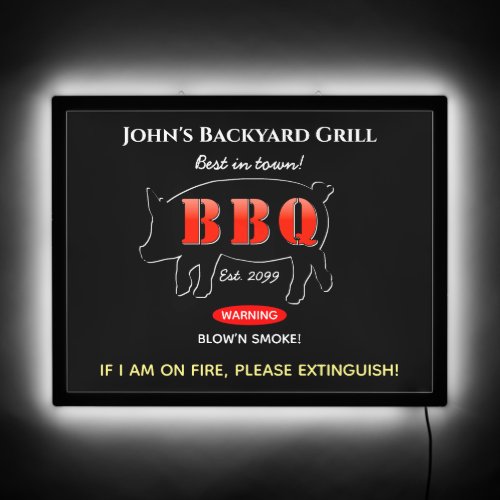 Backyard Grill Master Grilling BBQ LED Sign