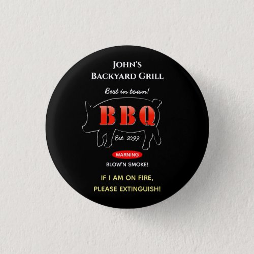 Backyard Grill Master Grilling BBQ Pin Shirt
