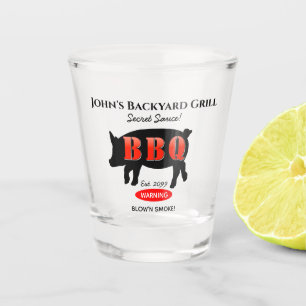 Backyard Grill Master Grilling BBQ Shot Glass