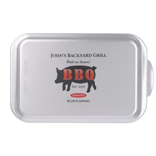 Backyard Grilling BBQ Holder with Lid Cake Pan