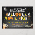 Backyard Halloween Movie Night Scary Boy Birthday Invitation<br><div class="desc">★ Backyard Halloween Movie Night Birthday Invitation! ★ Easily PERSONALIZE this design with your details! ★ If you need coordinating MATCHING ITEMS, please check our matching collection or shop. Do you have any questions about our designs or if you can't find what you are looking for, please contact us: designmypartystudio@gmail.com....</div>
