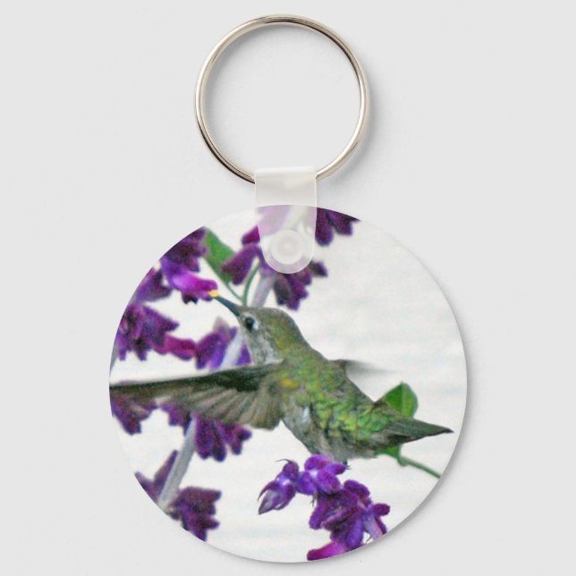 Backyard Hummingbird Keychain (Front)