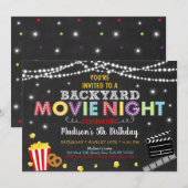 Backyard Movie Night Birthday Invitation | Zazzle