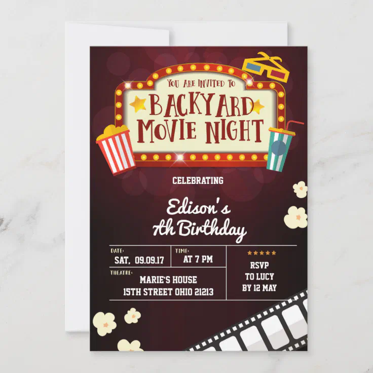 movie invitations