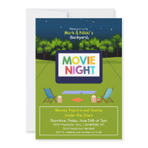 Backyard Movie Night Invitation