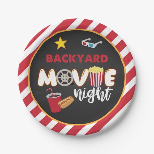 Backyard Movie Night Plate