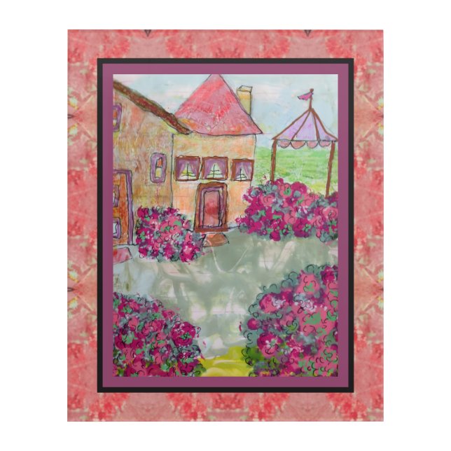 Backyard Patio Acrylic Print (Front)