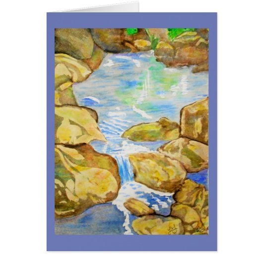 Backyard Stream Watercolor Cards (Front)