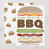 Backyard Summer BBQ Hamburger design