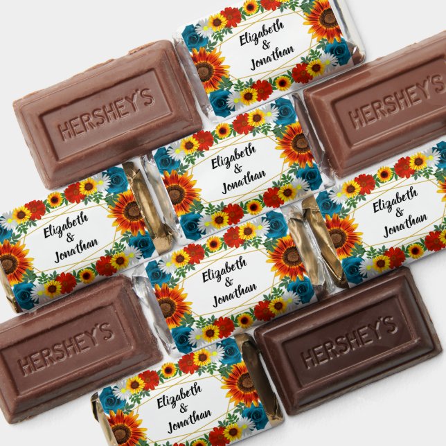 Backyard Summer Floral Geometric Hershey's Miniatures (Assorted)