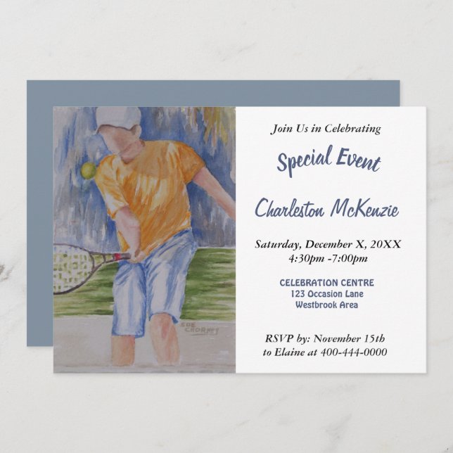 BACKYARD SUMMER PARTY INVITATION (Front/Back)