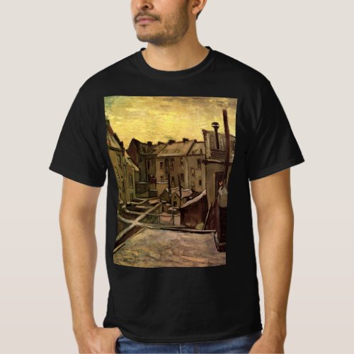 Backyards of Old Houses by Vincent van Gogh T_Shirt