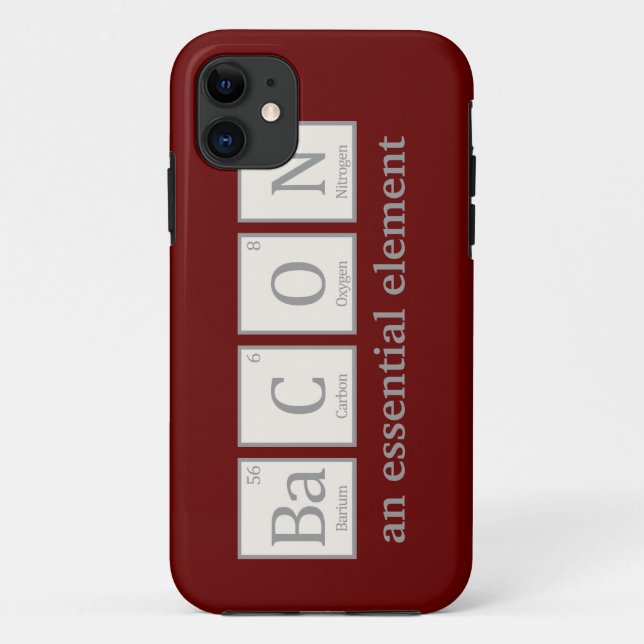 Bacon, an essential element Case-Mate iPhone case (Back)