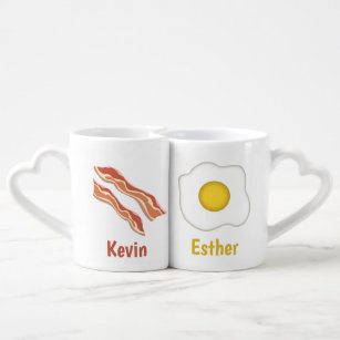 Bacon and Egg Coffee Mug Set