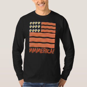 Bacon And Eggs American Flag Farmers T-Shirt