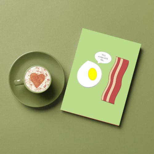 Bacon and Eggs Anniversary Card