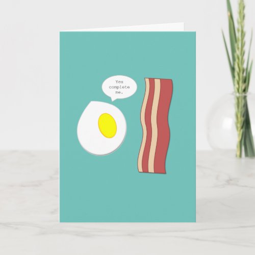 Bacon and Eggs Birthday Card
