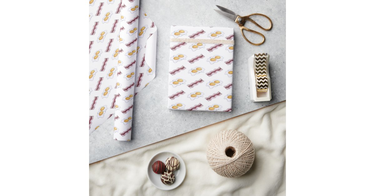 Fried Eggs and Bacon Wrapping Paper