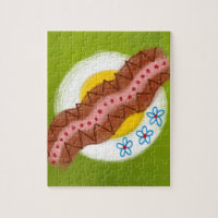 Bacon And Eggs Breakfast Jigsaw Puzzle