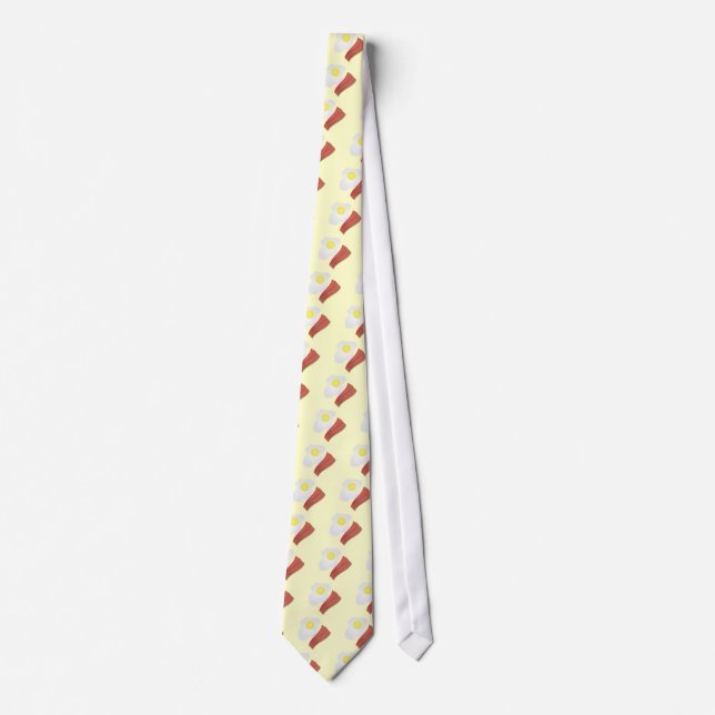 Bacon and Eggs Breakfast Neck Tie (Front)